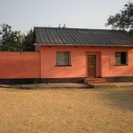 The newly painted Guesthouse